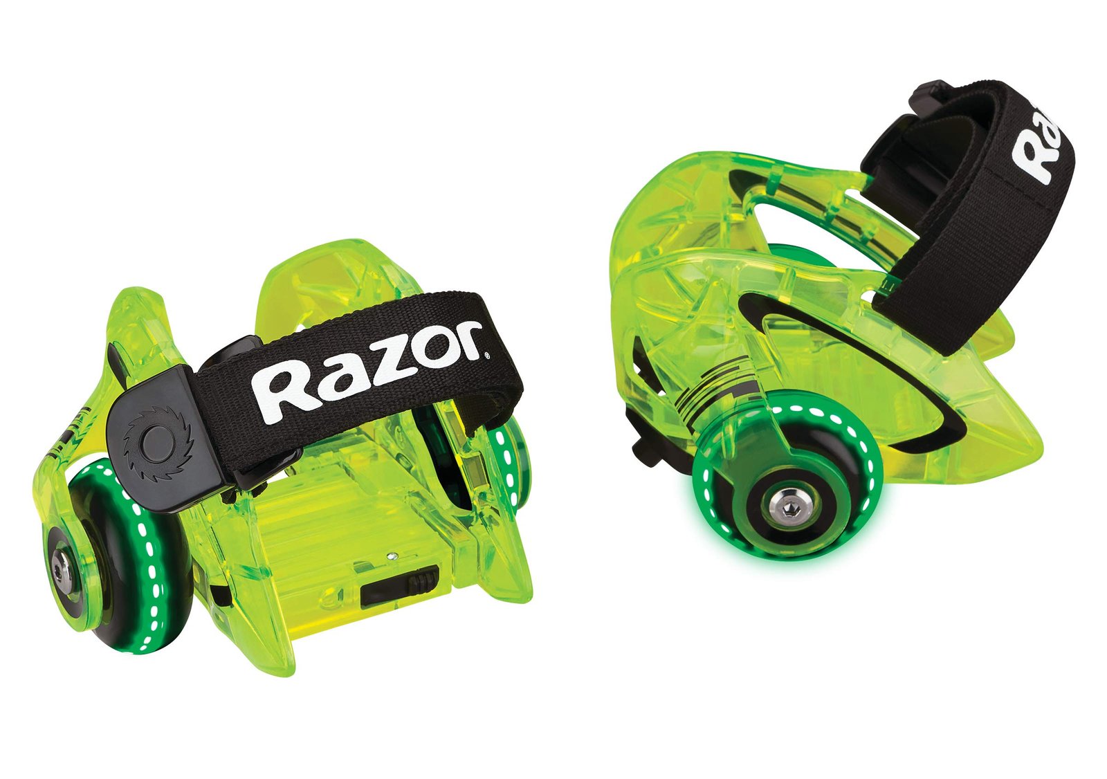 Razor Jetts DLX Heel Wheels – Neon Green – FFP
