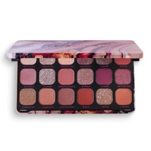 Makeup Revolution Eyeshadow Palette for Women | Forever Flawless Allure Pallete – 18 Shades | Matte & Shimmer Finish | Glitter Eyeshadow | Long Lasting & Blendable Shimmer Eyeshadow Palette – 19g