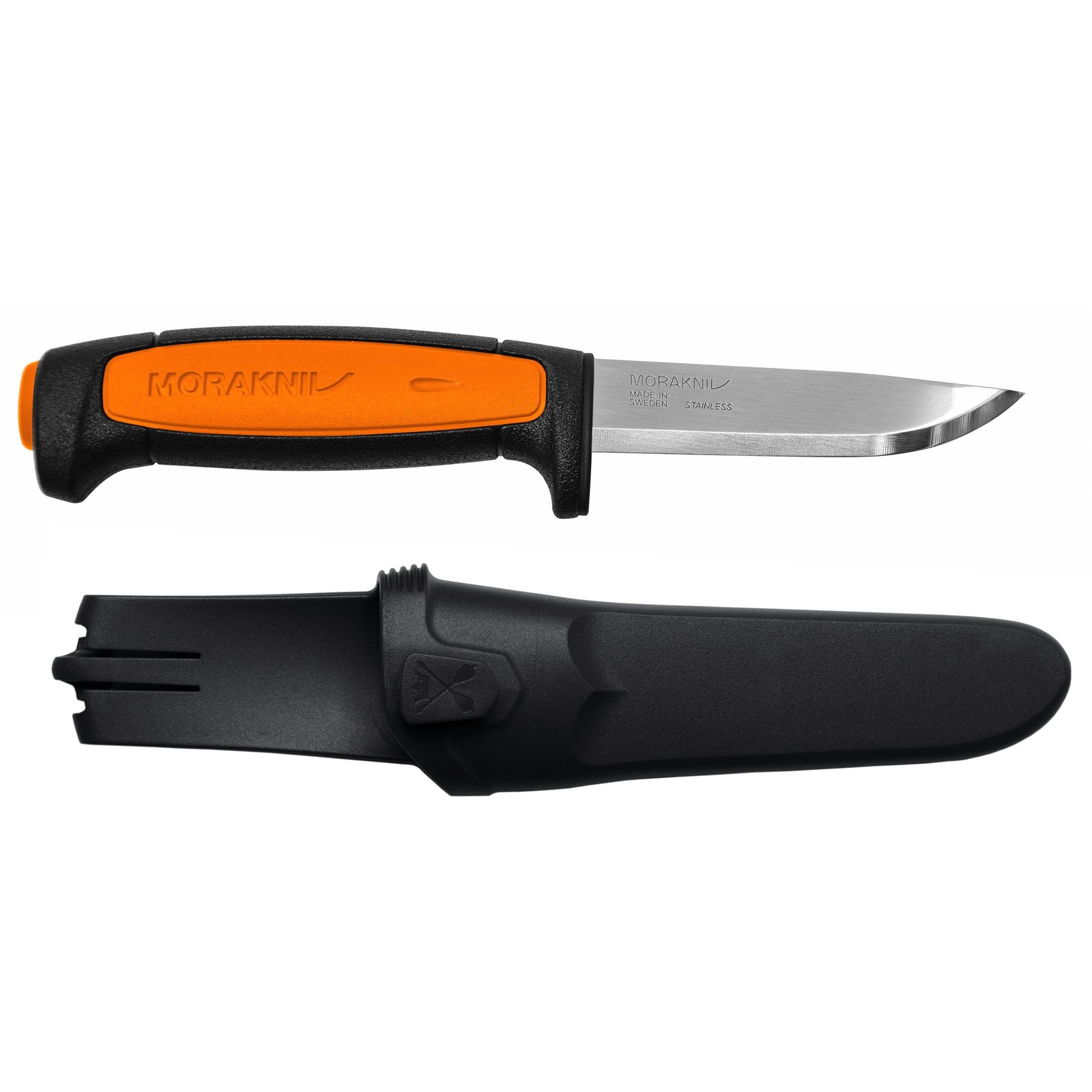 Morakniv Craftline Basic 546 Fixed Blade Utility Knife with Stainless Steel Blade and Combi-Sheath, 3.6-Inch