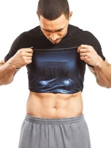 Sweat Shaper Men’s Athletic Tee, Short Sleeve Compression T-Shirt, Performance Baselayer Workout Shirt