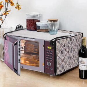 Glassiano Microwave Oven Cover for IFB 30 Litre Convection Microwave Oven 30SC4 Metallic Silver, CA13