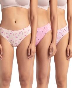 Jockey 1410 Women Combed Cotton Bikini(Pack of 3, Colors & Prints May Vary)