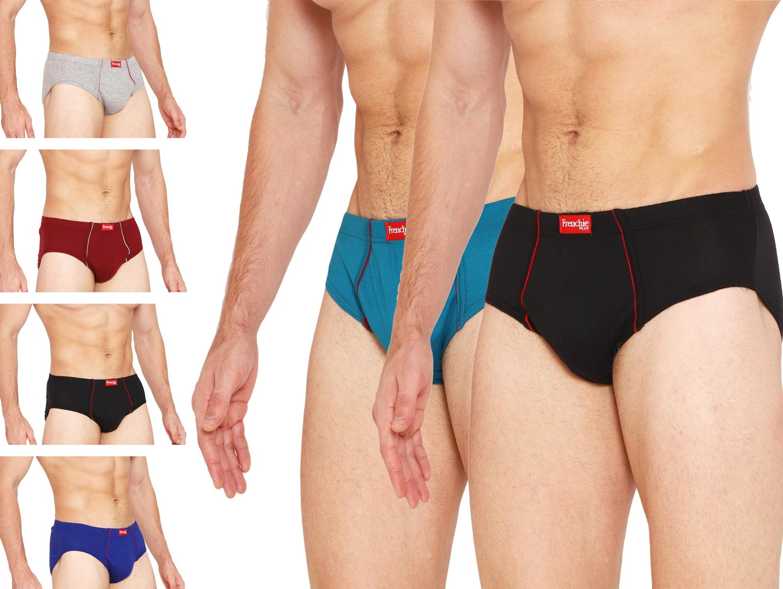 VIP Frenchie Plus Men’s Cotton Brief (Pack of 6)