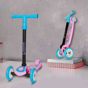 Cockatoo Rat & Cat Series KS01 Kick Scooter 3 to 10 Years Boys & Girls, Kick Scooter with PVC Wheels & Rare Brakes, Pink, Kid