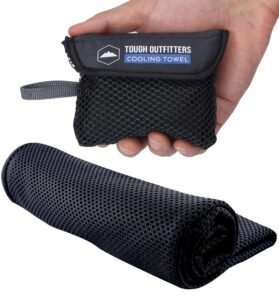 Cooling Towel – Cool Neck Wrap for Instant Relief – Cold Chilly Cloth for Summer Heat – Ideal for All Sports, Running, Hiking, Camping, Travels, Gym Workout, Fitness, Yoga & Golf – UPF 50
