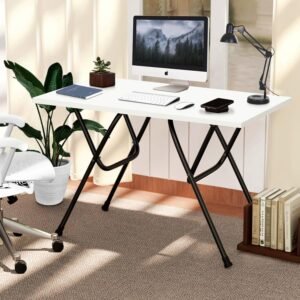 Torche Multipurpose Foldable & Portable Study Table, Computer Desk, Foldable for Office Work, Laptop Desk, Dining Table for Home and Office (Snow White)