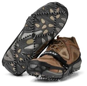 Yaktrax Pro Traction Cleats for Walking Jogging or Hiking on Snow and Ice Black Large