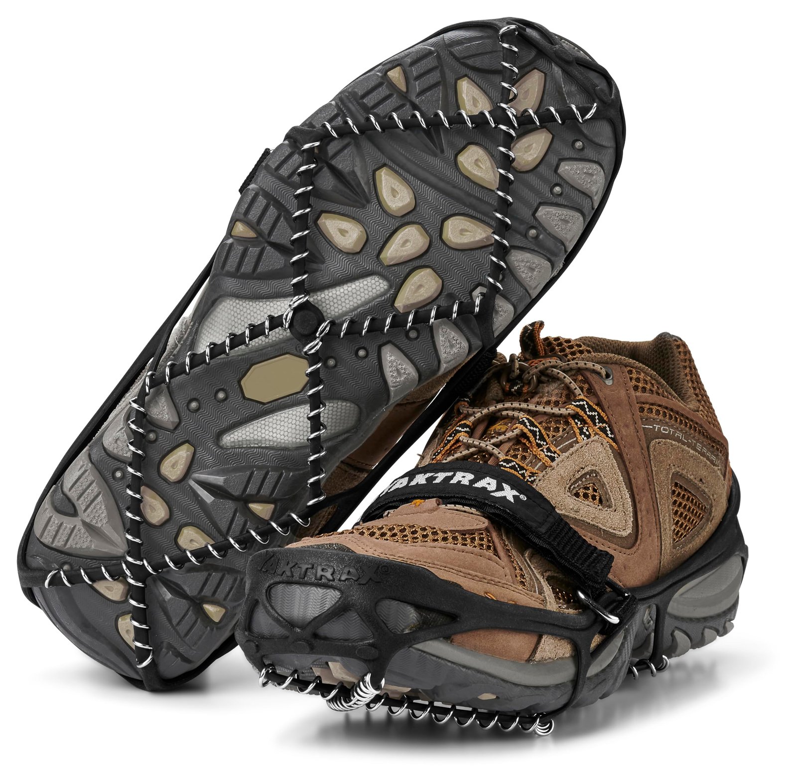 Yaktrax Pro Traction Cleats for Walking Jogging or Hiking on Snow and Ice Black Large