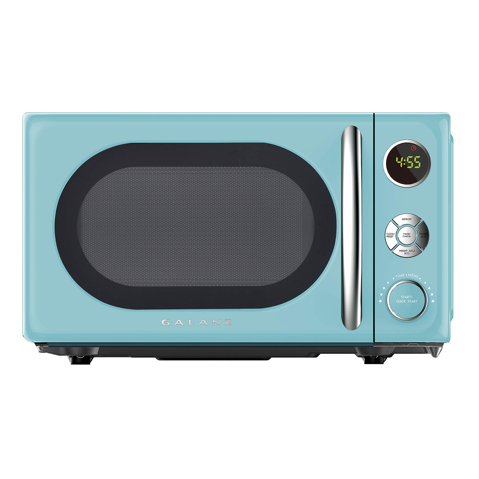 Galanz GLCMKA07BER-07 Retro Microwave LED Lighting, Handle Design, Child Lock, Bebop Blue, 0.7 Cubic Metres