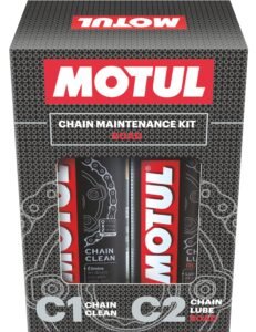 Motul Combo of C2 Chain Lube (400 ml) and C1 Chain Clean for All Bikes (400 ml) (LBCH014)