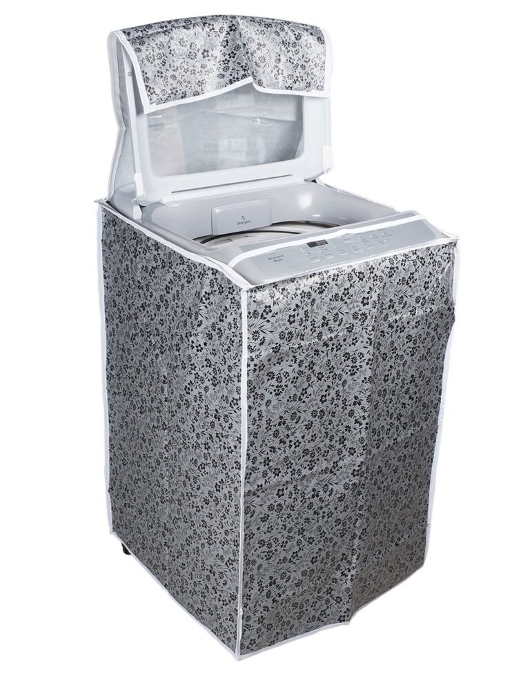 Classic® Top Load Washing Machine Cover Suitable For IFB 6.5 Kg, 7 Kg, 7.5 Kg, 8 Kg, 8.5 Kg, 9 Kg, 9.5 Kg, 10 Kg (60cmsX60cmsX90cms, Black & Grey)
