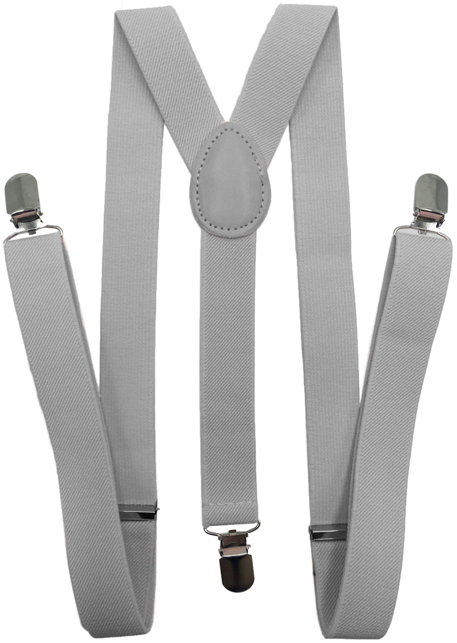 Suspenders for Women and Men | Elastic, Adjustable, Y-Back | Pant Clips, Tuxedo Braces