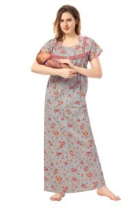 Soulemo Women Cotton Maxi Nighty