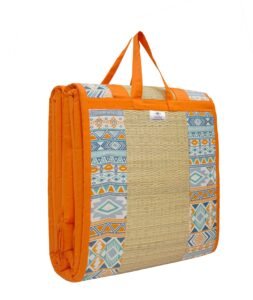 Home Tex Life Kora Grass Cushion Sleep Healthy, Easy Portable and Folding Mat(4 X 6 Ft,20 Mm Thickness, Urban Tribe)