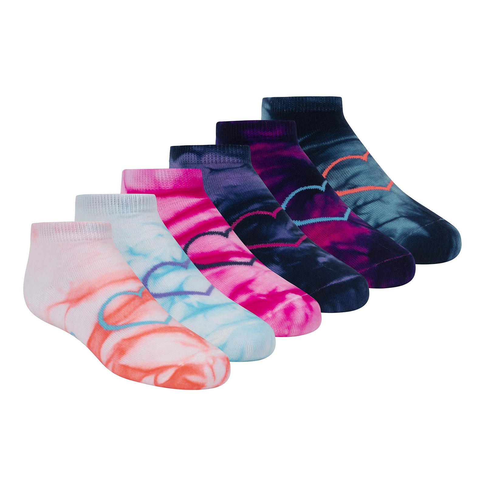 Skechers Acrylic Blend Girls 6 Pack Low Cut Socks