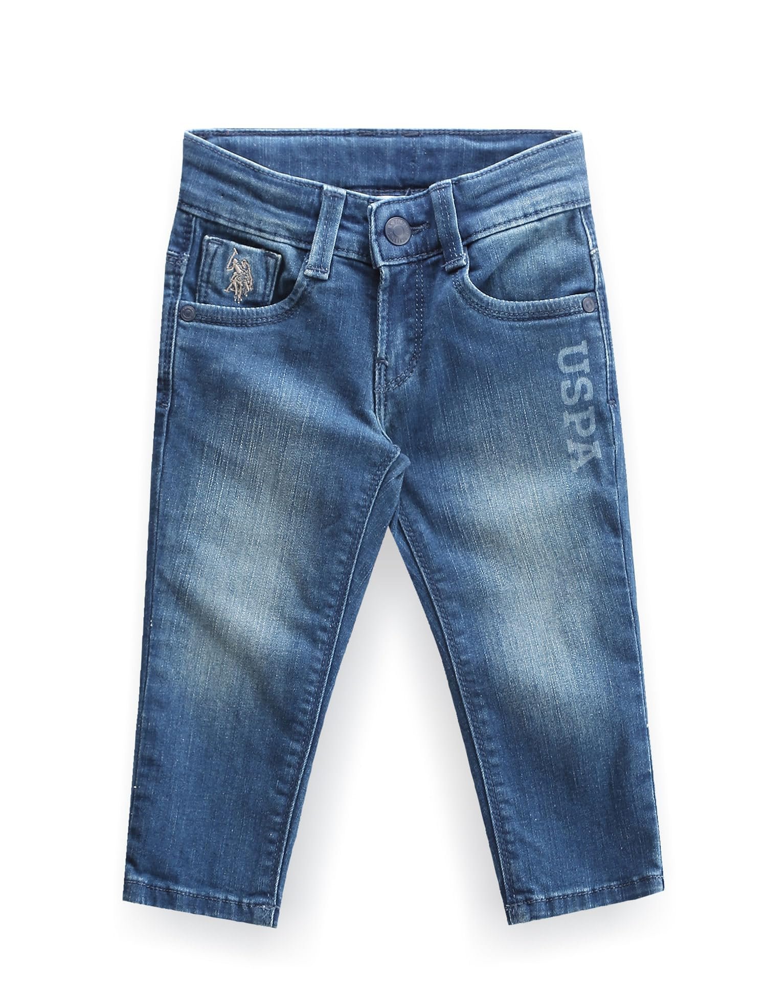 U.S. POLO ASSN. Kids Slim fit Boys Cotton Jeans