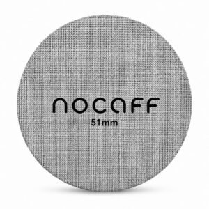 NOCAFF 51mm Reusable Puck Screen for Espresso Coffee Portafilter 1.7mm Thickness 150m 316 Stainless Steel Screen Filter Basket Compatible with Espresso Machine (1 Pc, Silver)