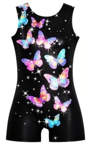 TUONROAD Girls Gymnastics Leotards Sparkly Kids One-Piece Unitards Active Sportwear 3-7 Years