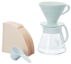 Hario | V60 Brewing Kit | Size 02 | Ceramic | White