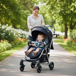 R for Rabbit Chocolate Ride Stylish Baby Stroller and Pram for Baby, Kids, Infants, Newborn, Boys & Girls of 6 Months to 3 Years (Black)