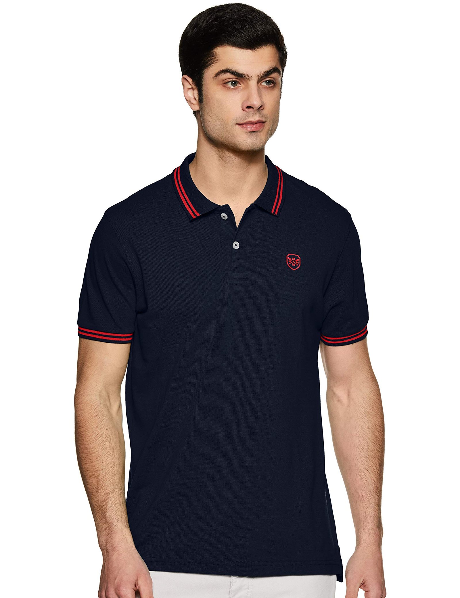 Max Men’s Polycotton Half Sleeves Regular Fit Solid Polo T-Shirt