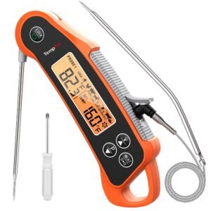 TempPro TempSwift 2 Probes Meat Thermometer Digital with 2 Display Channels