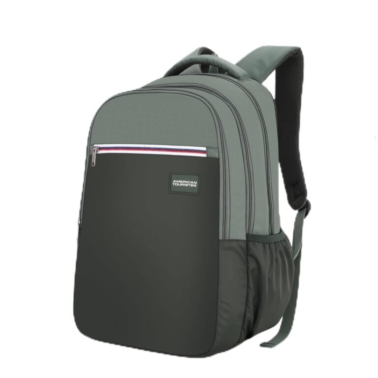 American Tourister Nexa Style 01 | 36L Backpack | Casual Bag | 3 Compartments | School & College Backpack for Men and Women | Olive | 1 Yr Global Warranty