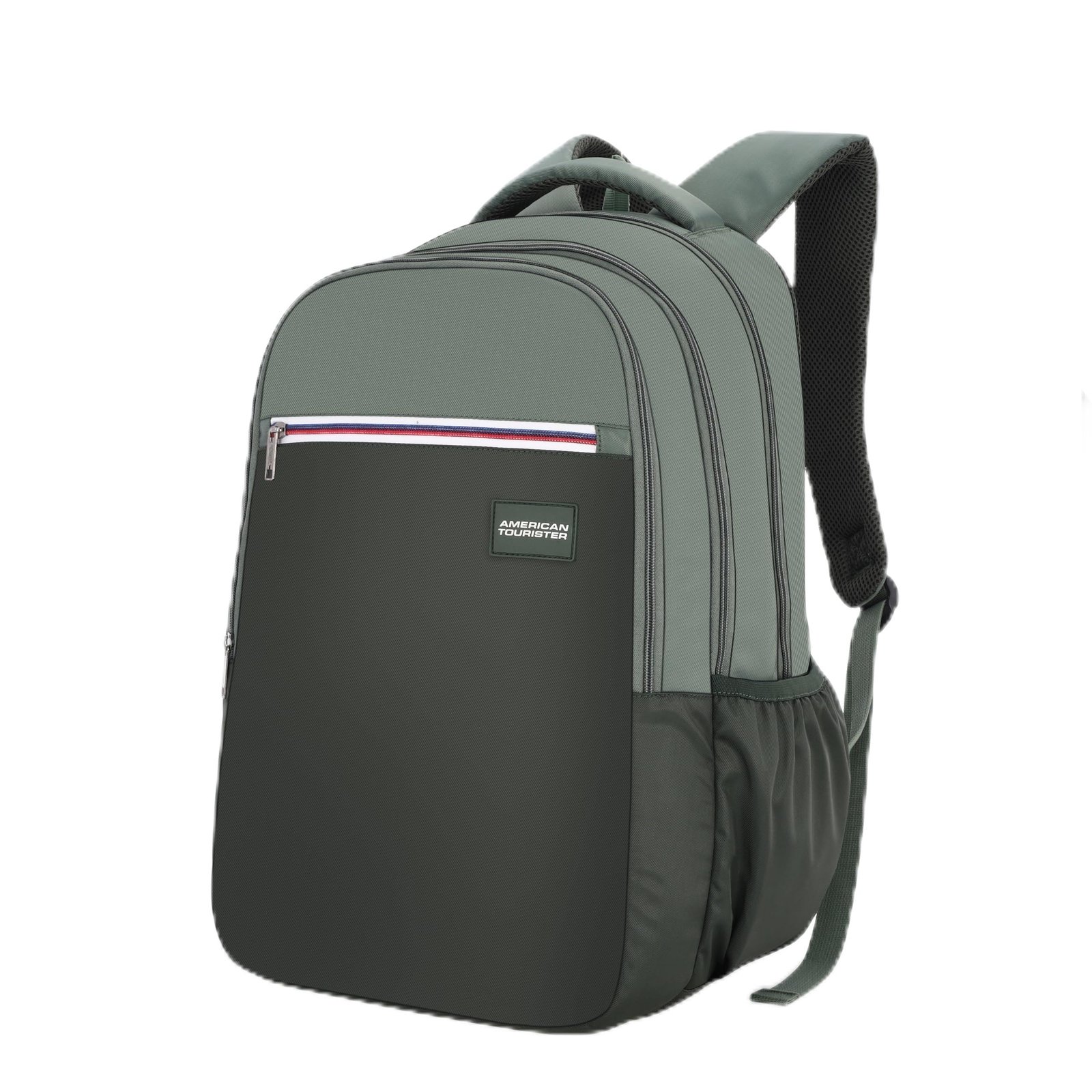 American Tourister Nexa Style 01 | 36L Backpack | Casual Bag | 3 Compartments | School & College Backpack for Men and Women | Olive | 1 Yr Global Warranty