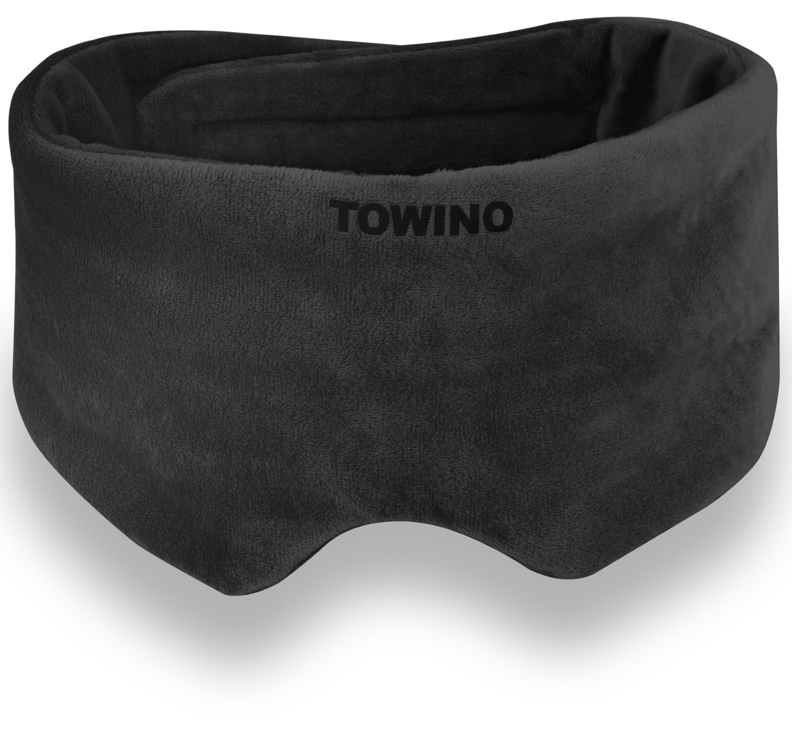 TOWINO® Eye Mask for Sleeping Super Soft & Smooth And Fully Adjustable To All Size Heads – Super Soft & Comfortable for Women and Men, Blindfold for Travelling, Night Sleeping,Nap Suitable for All Family Members Made In India (Black)