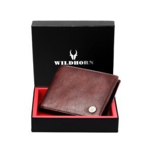 WildHorn Brown Leather Men’s Wallet (WH2052 CRACKLE)