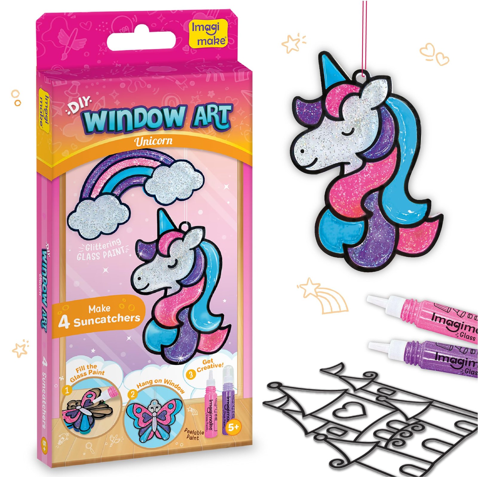Imagimake DIY Unicorn Glass Painting | DIY Return Gift | Girls Age 5+