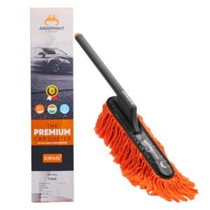 JOPASU Premium Car Duster | Juggernaut Series | Paraffin Wax-Treated Cotton | Lightweight Long-Handle Scratch-Free Dry Dust Cleaner | Reusable Cleaning Brush | Cars, SUVs, Home & Office Furniture Care