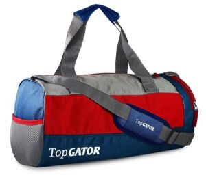 Polyester 10 inches Soft Gym Bag with Shoes Compartment – Multicolour