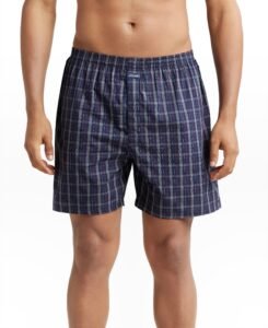Jockey 1222 Men Super Combed Cotton Woven Checkered Boxer Shorts(Pack of 2)