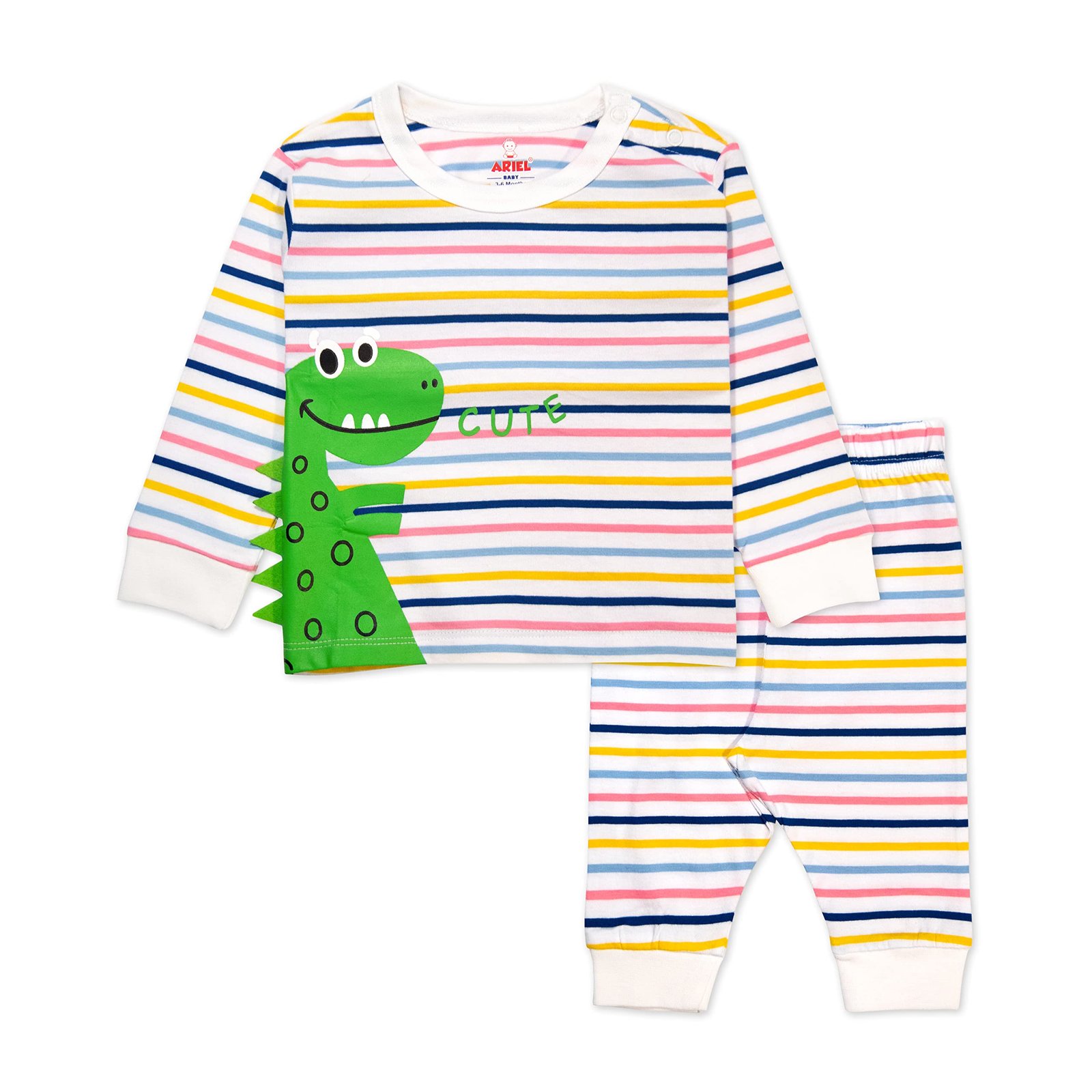 ARIEL Cotton Fleece Clothing Sets for Boys & girls – Unisex Winter Clothing sets Full Sleeve T-shirt & Pant