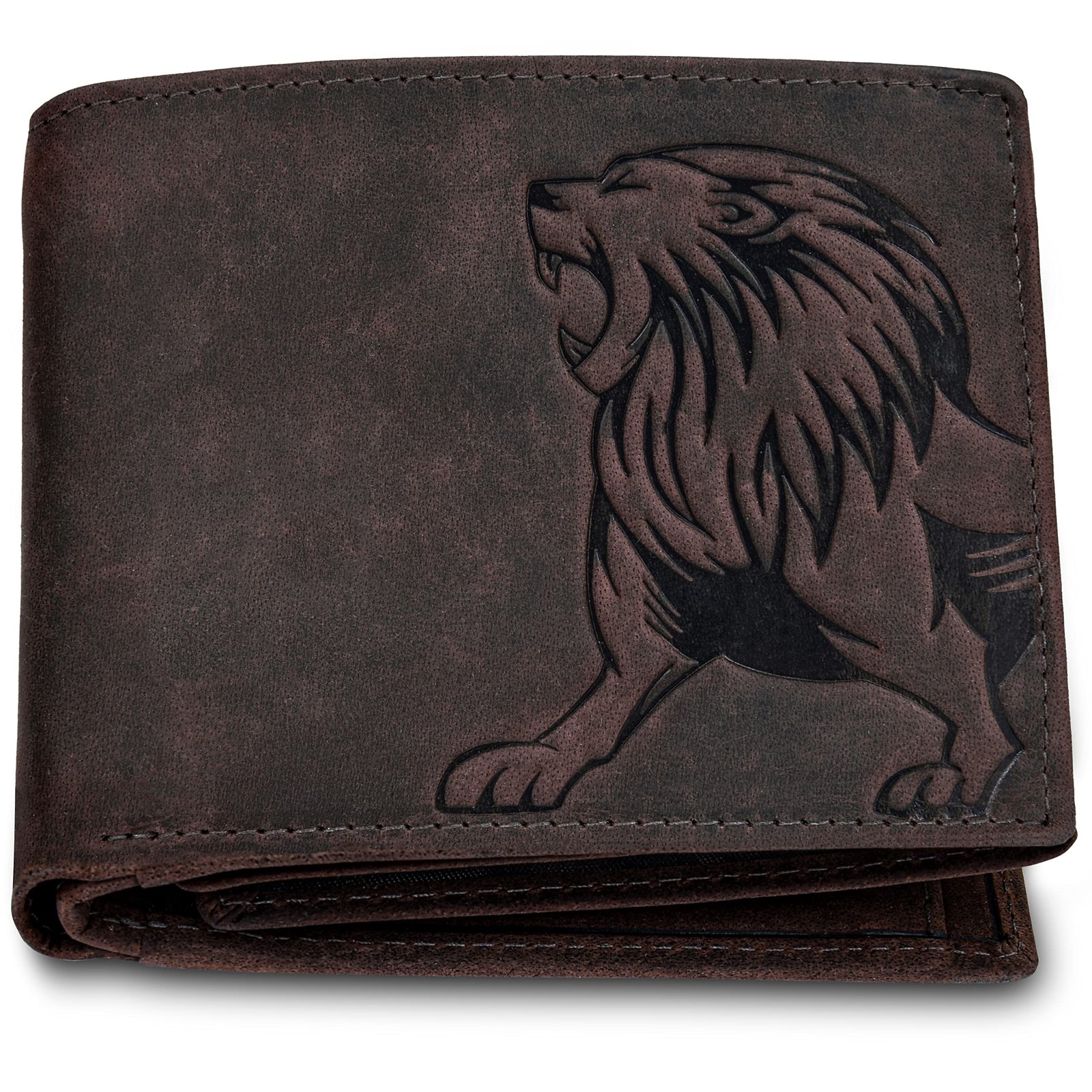 URBAN FOREST Leo Vintage Brown Leather Wallet for Men of All Ages
