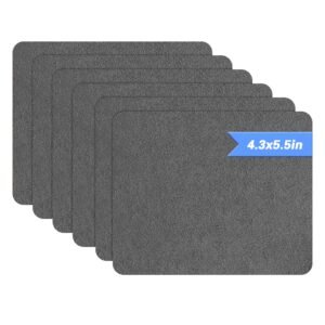 Azobur Sofa Repair Patch, 6 Piece Microfiber Patches, Self Adhesive Fabric, Luxurious Look, Quick Fix Sofa (Gray)