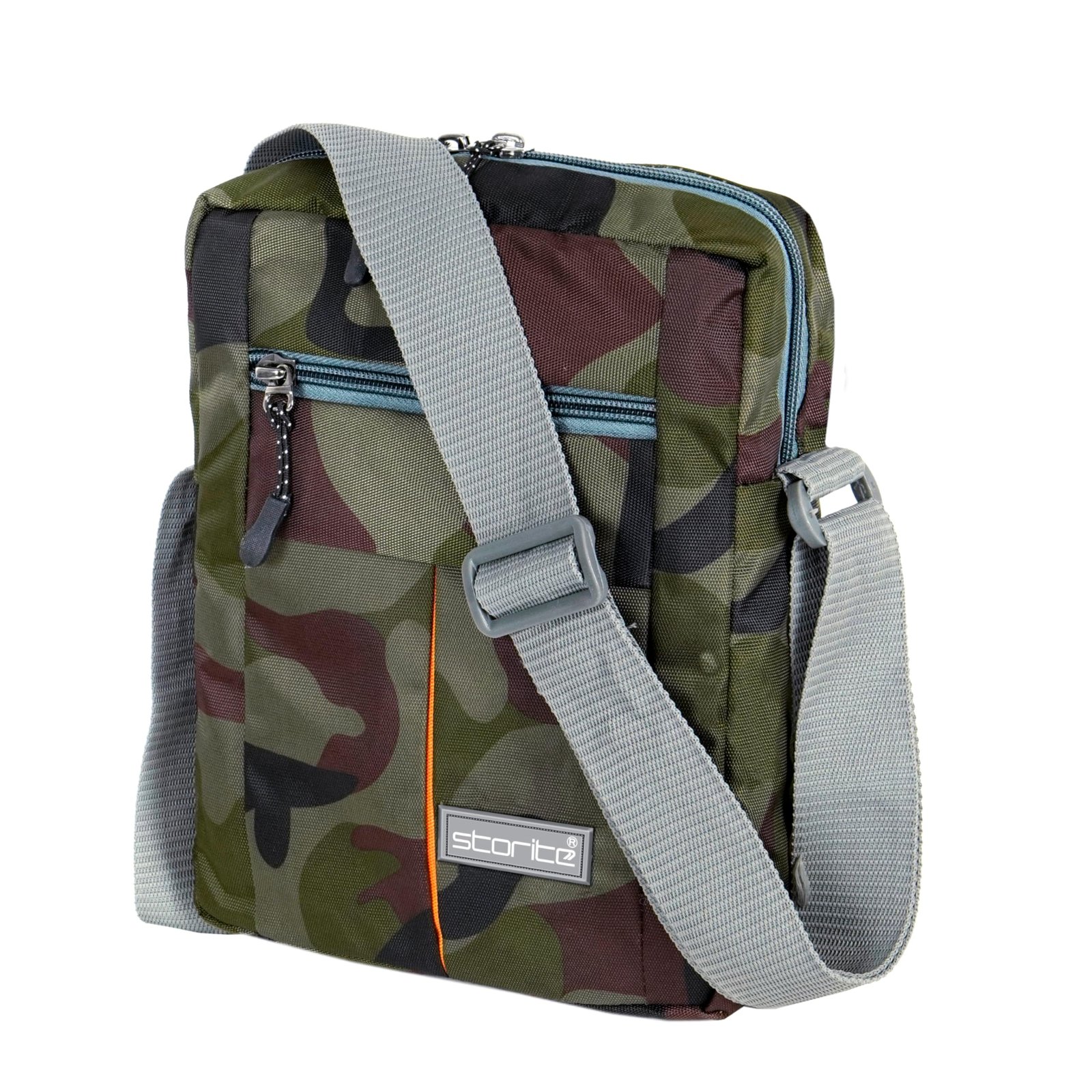 Storite 10 Inch Stylish Padded Mini Sling Crossbody Bag for Men and Women, Small Passport Travel Sling Bag With Water Bottle Pocket