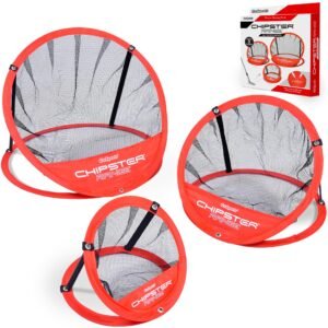 GoSports CHIPSTER Range – 3 Piece Golf Chipping Practice Net Target System with Carrying Case