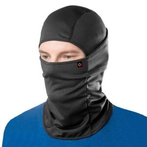Le Gear Face Mask Pro+ for Bike, Ski, Cycling, Running, Hiking – Protects from Wind, Sun, Dust – 4 Way Stretch – #1 Rated Face Protection Mask (Black), Free Size, Pack of 1, for Men and Women