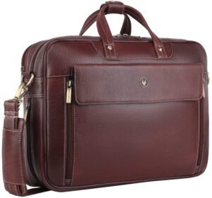 WildHorn Genuine Leather (15.5 inch) Laptop Messenger Bag Dimension : L-15.5 inch W-4 inch H-11.5 inch