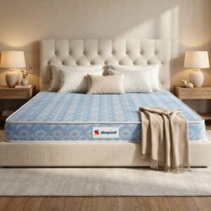 Sleepwell Dual Mattress | King Size 72x72x5 Inch | One Side Soft One Side Firm | Orthopedic Support | Resitec Foam with VPF | Knitted Fabric | Neem Fresche Anti-Microbial | 10 Yr Warranty