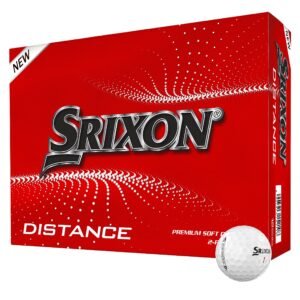 Srixon 2021 Distance Soft Golf Balls | White | Pack of 12 Balls