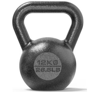 PROIRON 12kg Cast Iron kettlebell Weight for Home Gym Fitness & Weight Training