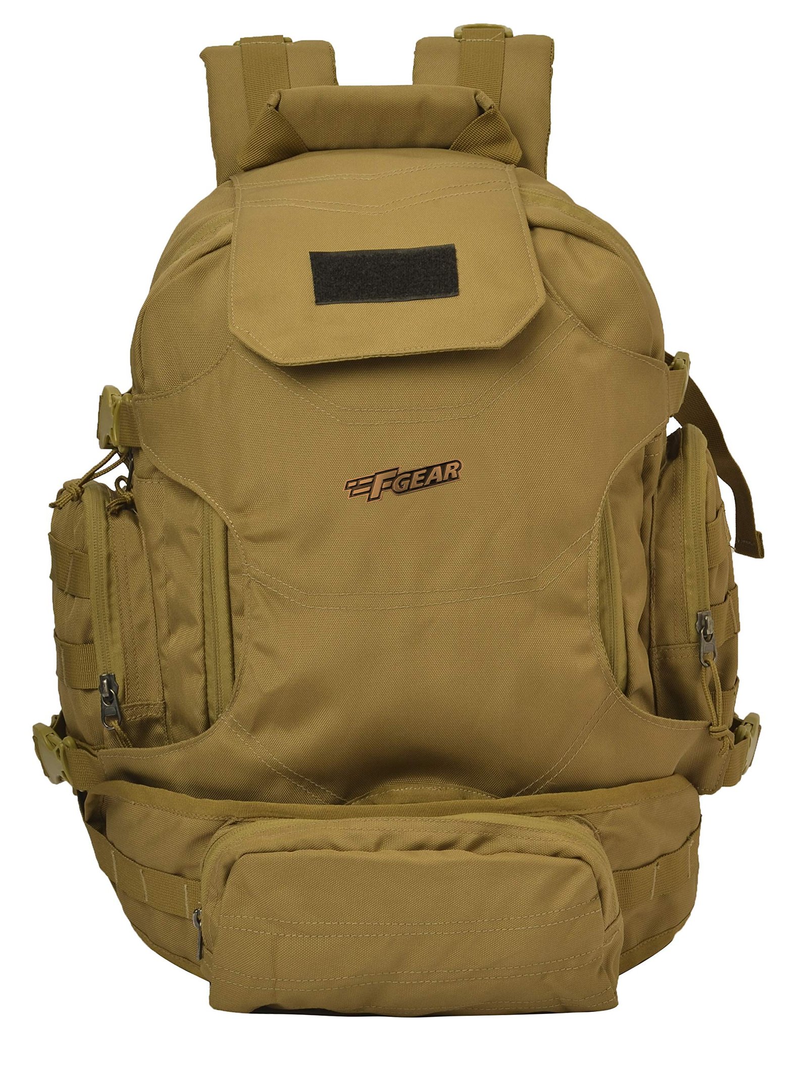 F Gear Ambush 32L Medium Trekking Backpack with Detachable Waist Pouch, Rucksack Bag for Men Women|Water resistant|Light Weight|Hiking Daypack Weekender Camping Outdoor Camps Bag