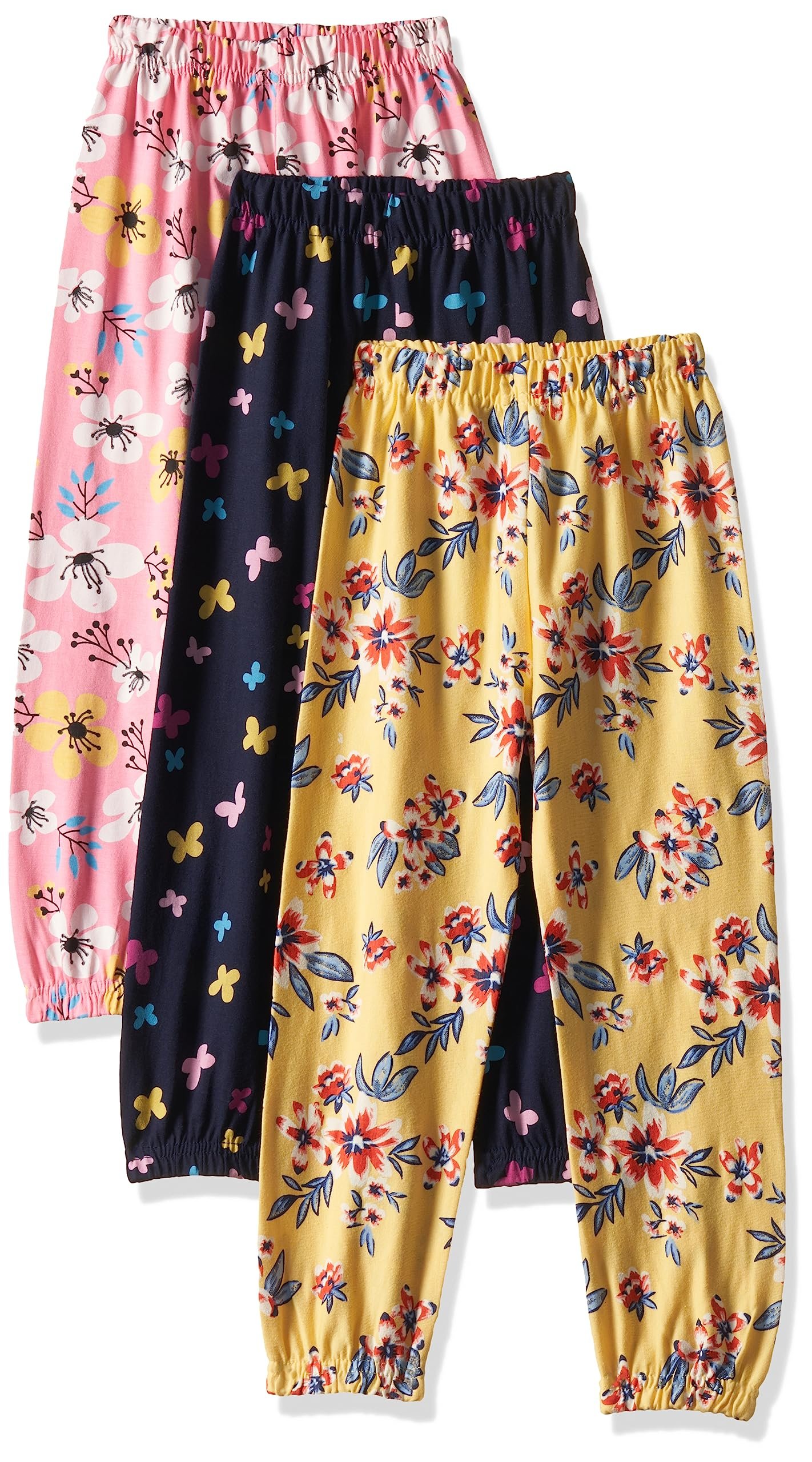 T2F Girl’s Cotton Regular Fit Printed Track Pant (Pack of 3)