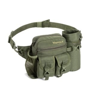 Tripole Waist Pack with Detachable Bottle Holder – Multi-Utility Waist and Sling Bag for Hiking, Cycling, and Backpacking