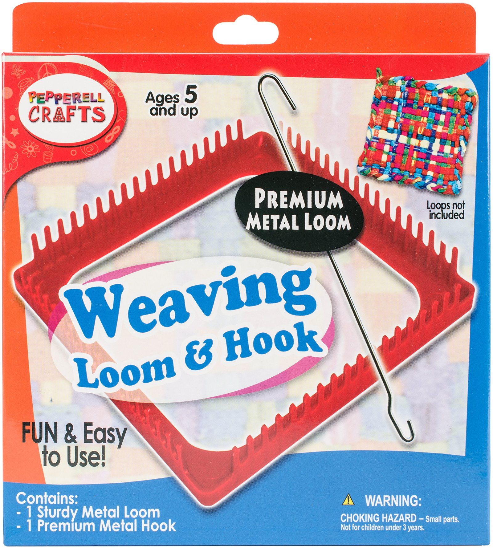 Pepperell METLOOM Metal Loom & Hook Set, Azalea Pink