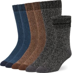 Alvada Warm Thermal Wool Socks for Winter Moisture Wicking and Breathable Cozy Boot Socks