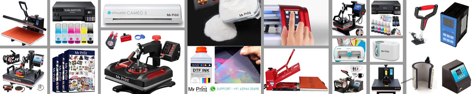 MY PRINT 5 in 1 Heat Press, 12×15 Inch [Teflon Attached]